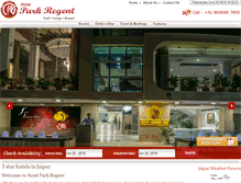 Tablet Screenshot of hotelparkregent.com